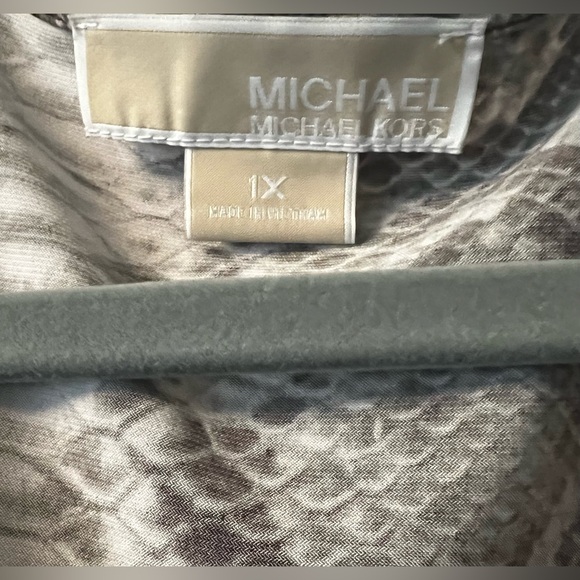 MICHAEL KORS WRAP DRESS SNAKE PRINT WITH SIDE BUCKLE - Picture 5 of 6